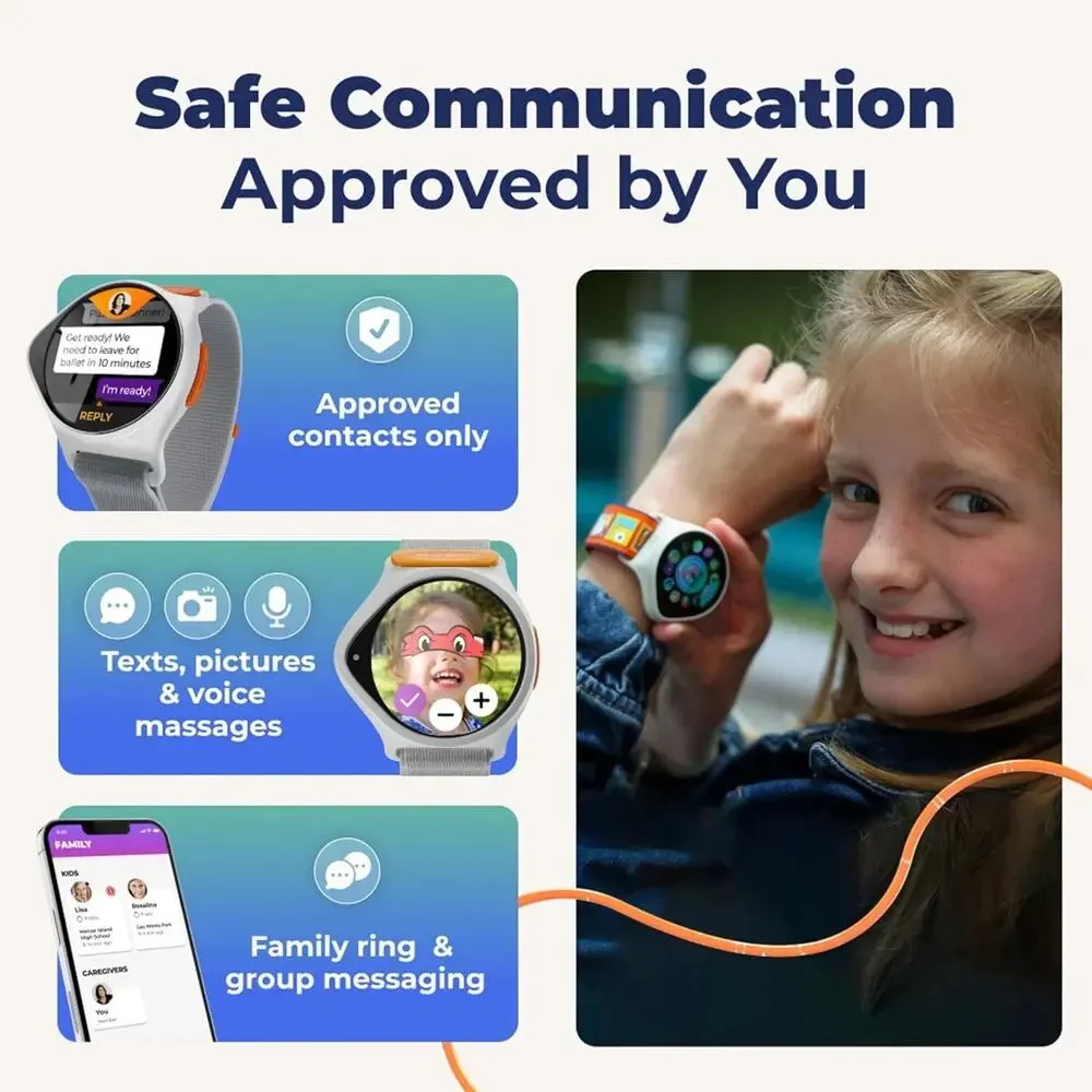 Nick Watch Kids Smart Watch GPS Tracker, Video Calling, SOS, Parental Controls